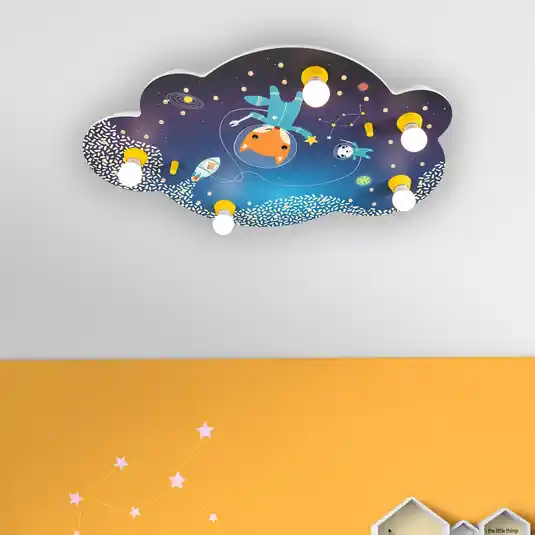 Alacsony ár Mennyezeti lámpa kép felhő Space Mission, kék