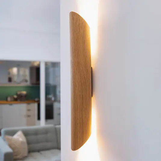 Akció LED fali lámpa Colombia, natúr tölgy