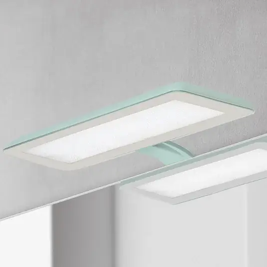 Nikita LED tükör lámpa, aquamarin/acélszürke Olcsó