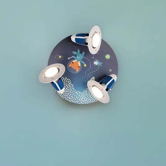 Rondell Space Mission mennyezeti lámpa, kék Nézd meg most