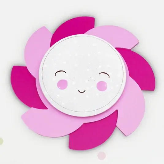 LED fali lámpa Sun Starlight Smile, rózsaszínű Olcsó