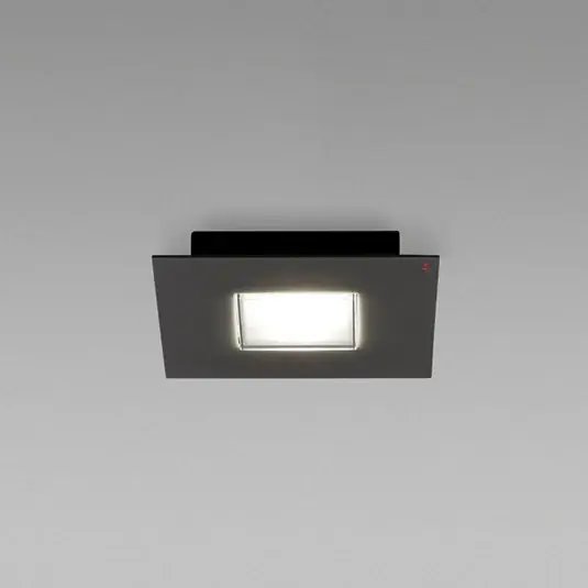 Csak ma Fabbian Quarter - fek. LED mennyezeti lámpa 1 égős