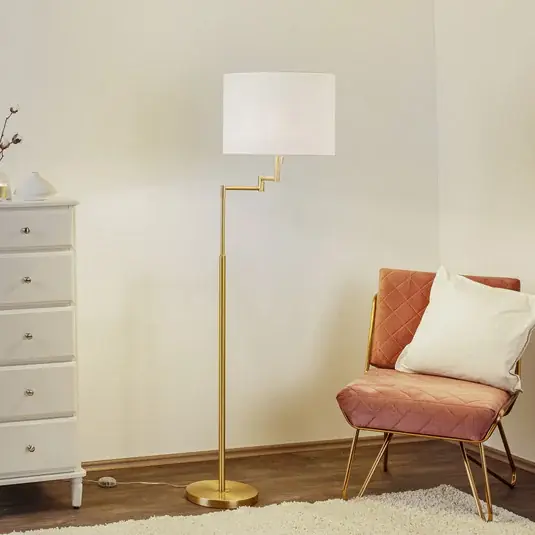 Akció Állólámpa Lilian LED-szabályzóval, matt sárgaréz