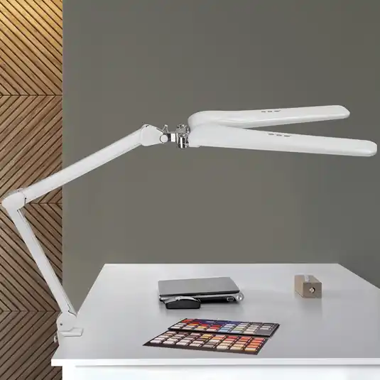 Kedvezmény LED csíptetős világítás MAULcraft duo, fehér, 52 cm, 2 izzós, dimmelhető