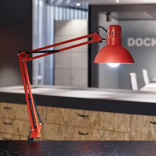 Akciós ár MAULstudy csíptetős világítás, piros, magasság 44 cm, fém