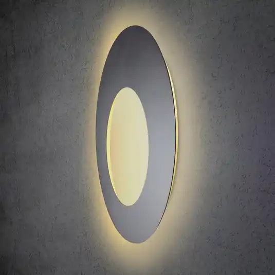 Azonnal elérhető Escale Blade Open LED fali lámpa antracit Ø 79cm