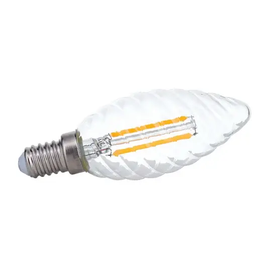 Árengedmény LED gyertya lámpa E14 3W 2700 K izzószál csavart