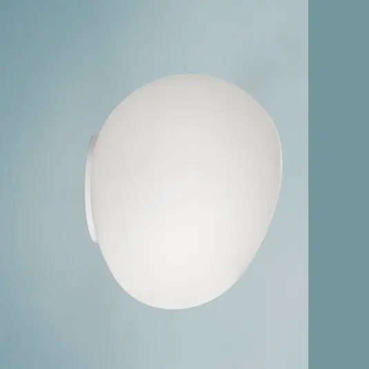 Foscarini Gregg MIDI fali világítás, üveg, fehér Azonnal elérhető