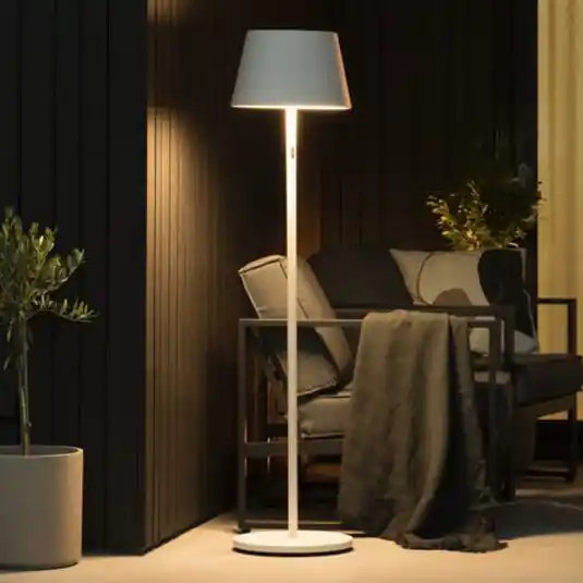 LED álló világítás Pomezia kültéri, USB, fehér Korlátozott ajánlat