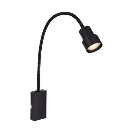 LED fali lámpa Tusi flexibilis karral, fekete Kihagyhatatlan ajánlat