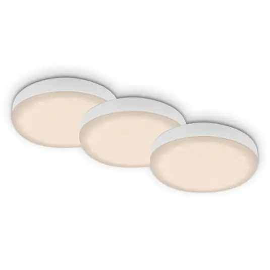 LED beép. spot, Plat, fehér 3 db készlet 3 000K Legjobb ár