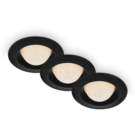 Expressz szállítás LED beép. spot Carro, 3 db készlet 3 000K, fekete