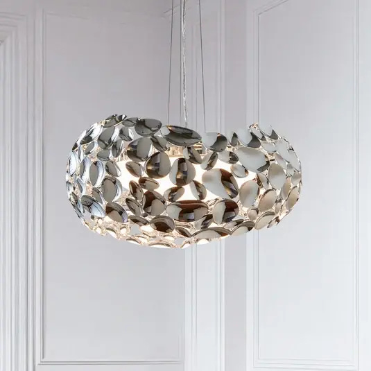 LED függő lámpa Narisa Ø 46 cm króm Szezonális akció
