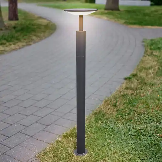 Szuper akció Lucande LED-es útvilágítás Fenia, 100 cm, antracit, IP65