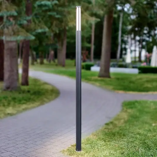 Vedd meg online Lucande LED kültéri világítás Sidny, 220 cm, antracit, IP54