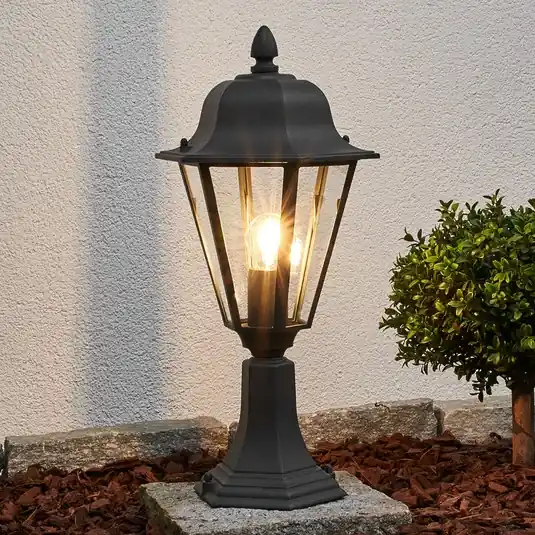 Szuper ajánlat Lindby Edana talapzatlámpa, 52 cm, antracit, E27, IP44