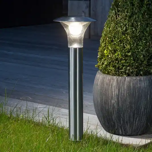 Szuper ajánlat Lindby Jolin LED földi tüskés lámpa, 66 cm, rozsdamentes acél