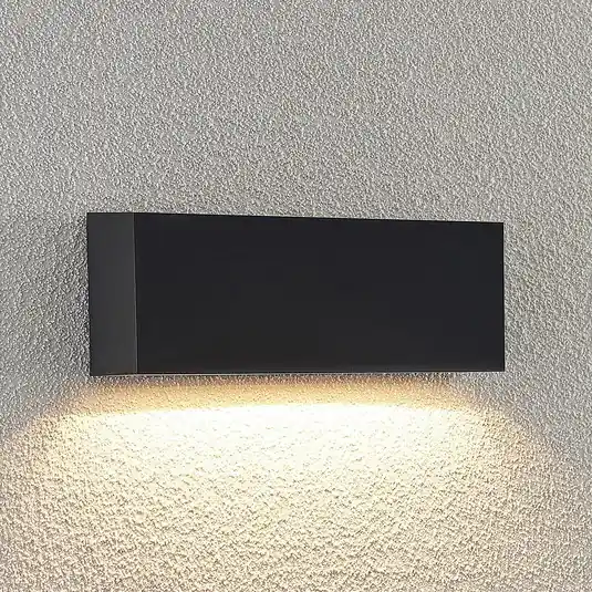 Nézd meg most Lindby LED kültéri fali lámpa Jarte, 24 cm, lefelé, szürke, IP65