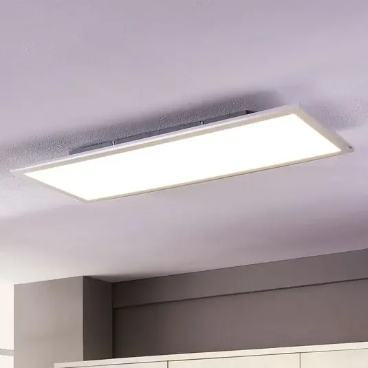 Népszerű Lindby LED panel Livel, 4000K, 80 cm x 30 cm, ezüst, fém