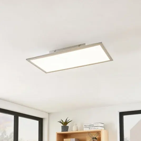 Utolsó esély Lindby LED panel Stenley, 4000 K, 60 cm x 30 cm, ezüst/fehér