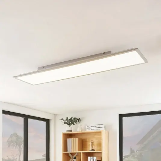Végkiárusítás Lindby LED panel Stenley, CCT, 120 cm x 30 cm, dimmelhető