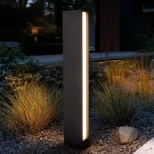 Vedd meg most Lucande LED-es útvilágítás Lirka, 2-lámpás, szürke, fém, 60cm
