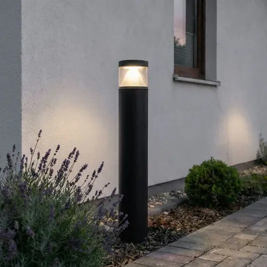 Vásárlói kedvenc Lucande LED-es oszloplámpa Darja, antracit, fém, 100cm, IP54