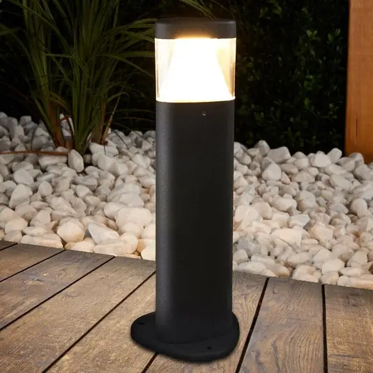 Bestseller Lucande LED állólámpa Milou, magasság 30 cm, antracit, alumínium