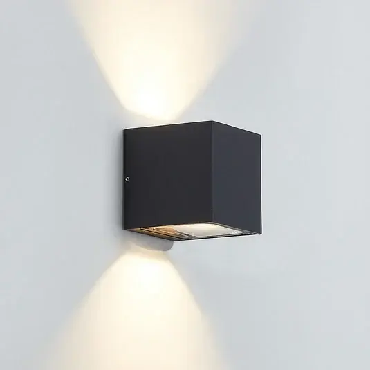 Csak ma Lucande LED kültéri fali lámpa Merjem, 12 cm, fel/le, IP54
