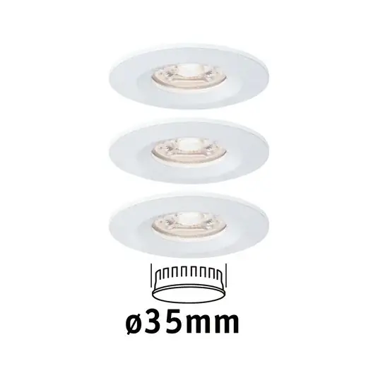 Paulmann Nova mini sülly. spot 3 db-os IP44 feh. Legkelendőbb