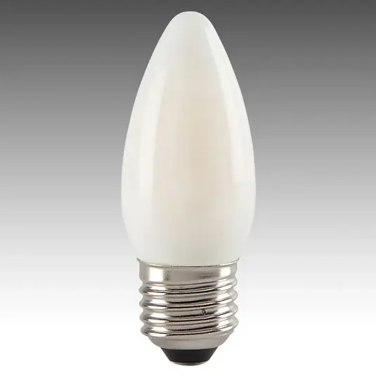 Biztonságos fizetés LED gyertya lámpa E27 4,5W 827 selyemfényű