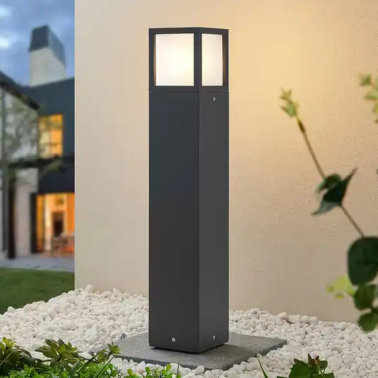 Lucande Dewari ösvényvilágítás, E27, 65 cm, sötétszürke, IP54 Kihagyhatatlan ajánlat