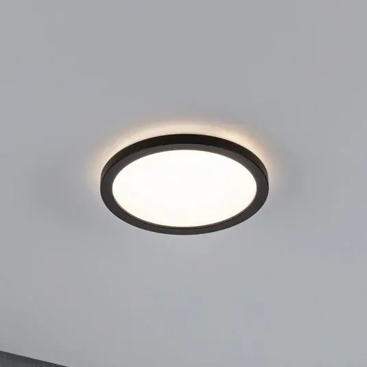 Ajánlat Paulmann Atria Shine panel on/off fekete 830 Ø19cm