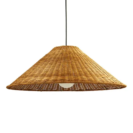 Vásárlói kedvenc LED-C4 Caribe függő lámpa rattanból, Ø600 cm
