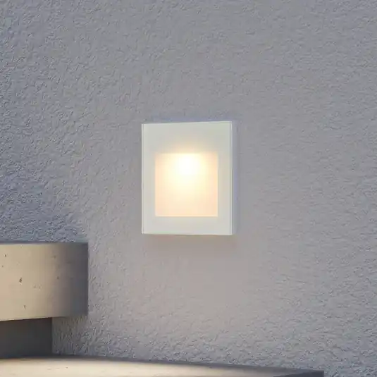 Akciós ár Arcchio LED fali süllyesztett lámpa Zamo, fehér, 11 cm, fém, IP65
