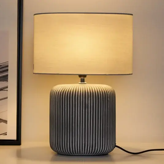 Biztonságos fizetés Pauleen Pure Shine kerámia alappal és textil ernyő