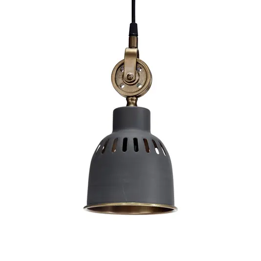 Biztonságos vásárlás PR Home Cleveland függesztett lámpa, Ø 14 cm, szürke/réz