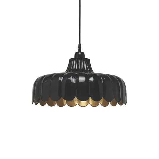 Gyors kiszállítás PR Home Wells függőlámpa, fekete/arany, Ø 43 cm, fém