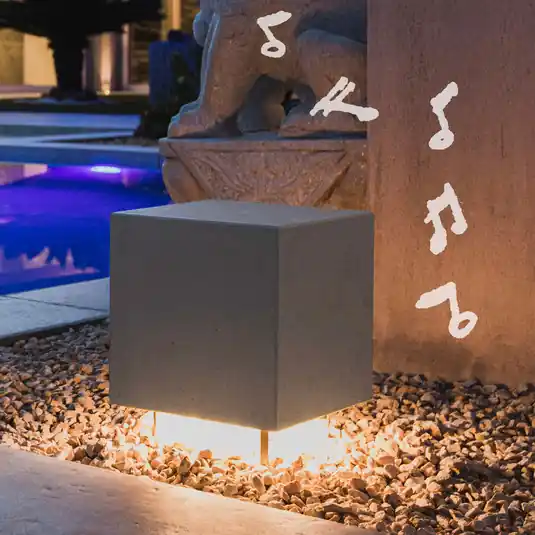 OLEV Cemento LED talapzati lámpa hangszóróval Expressz szállítás