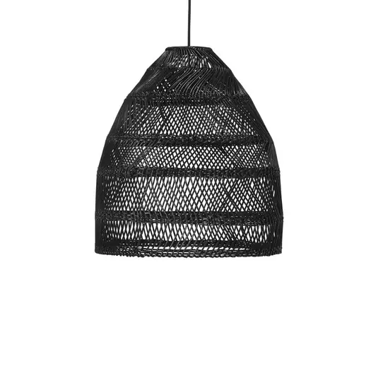 PR Home Maja lógó lámpa rattan fekete, Ø 36,5 cm Akciós ár