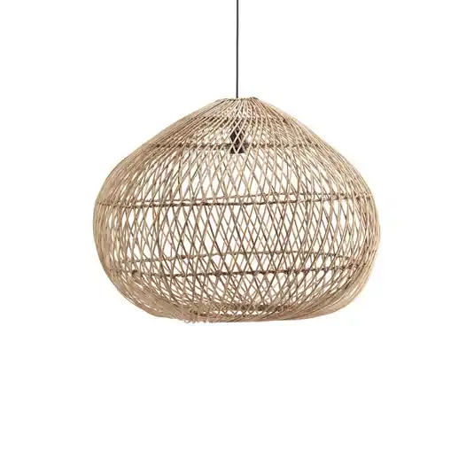Végkiárusítás PR Home Karen függő lámpa rattan árnyék Ø 90 cm