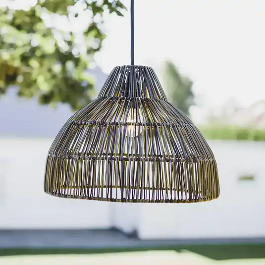 Legnépszerűbb PR Home függőlámpa Bao, kültéri, IP44, szürke, kábel hossza 2,5m