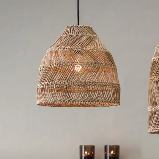 PR Home Maja kültéri függesztett lámpa, rattan, Ø 36 cm, dugasz, IP44 Vedd meg most