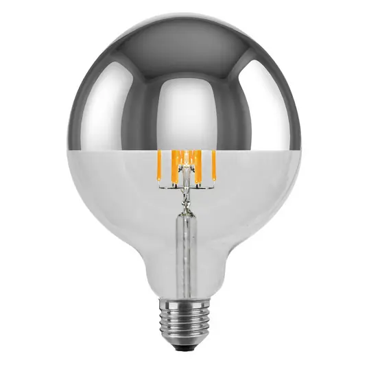 SEGULA LED gömb E27 6,5W 927 tükrös f. izzó ezüst Azonnali szállítás