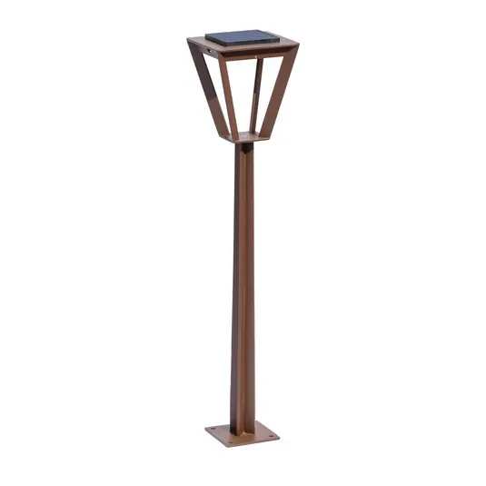 Biztonságos fizetés LED napelemes lámpa Metro, érzékelővel, corten