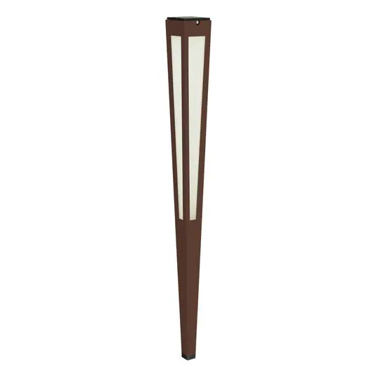 LED szolár zseblámpa Tinka érz., 120cm, corten Biztonságos fizetés