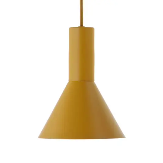 Újdonság FRANDSEN Lyss lógó világítás, világosbarna, fém, Ø 18 cm, E27
