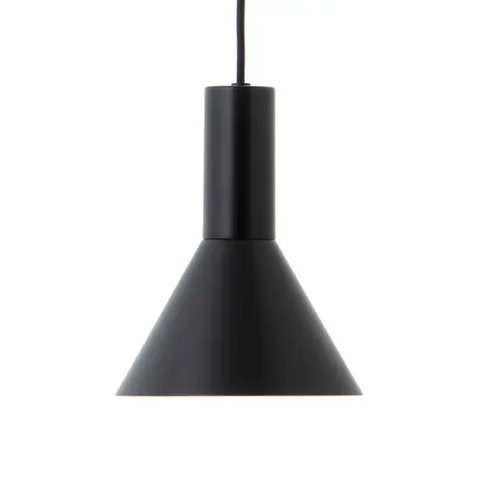 Azonnali szállítás FRANDSEN Lyss lógó világítás, fekete, fém, Ø 18 cm, E27