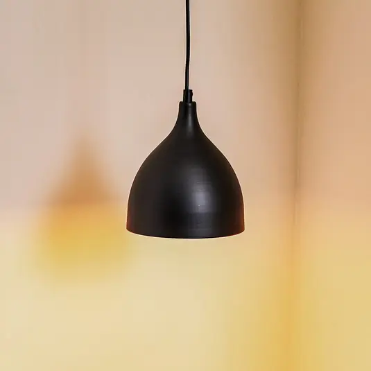 Nanu függő világítás fémből, fekete, 1 izzóval Kiárusítás