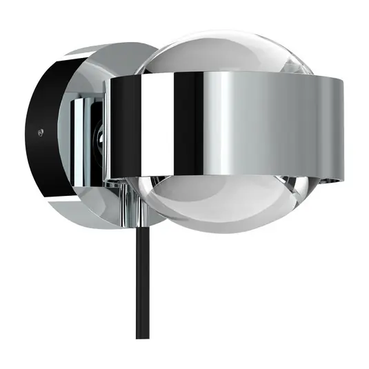 Puk Mini Wall+ LED, átlátszó lencsék, krómozott Ajánlat